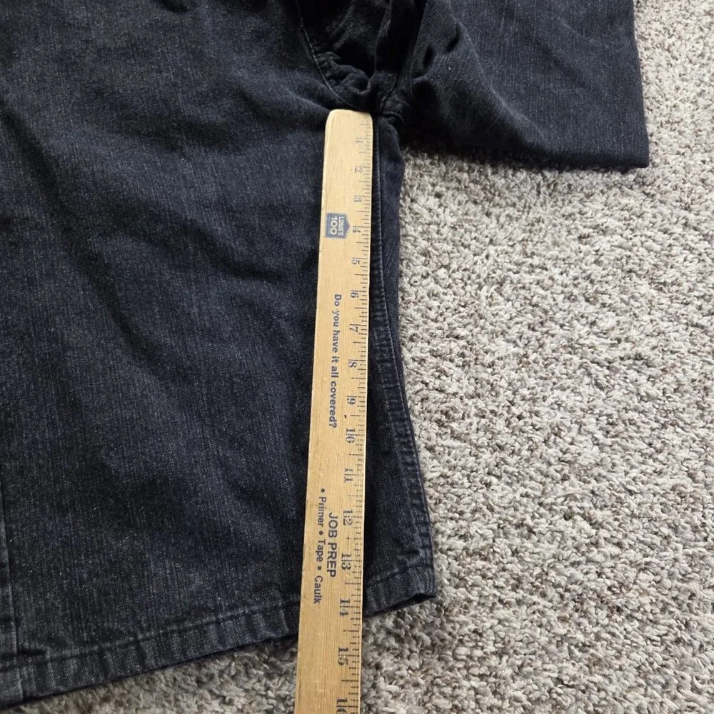 Ecko Unltd Denim Shorts Mens 34 Black Relaxed Retro Jean Jorts